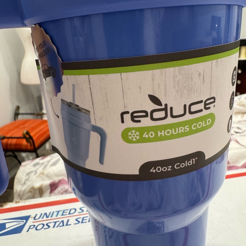 Reduce Blue Insulated Tumbler - Picture 4 of 5